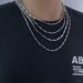 Personalized men's trendy titanium steel chain silver diamond bamboo leaf chain hip hop handsome clavicle chain_ipsvogv.com