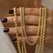 304 Stainless Steel 16K Gold Plated White Gold Plated Gold Plated Fashion Plating Geometric Necklace_ipsvogv.com