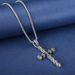 Punk Style Dark Skull Cross Pendant For Men's Hip-hop Trend Halloween Accessories Necklace_ipsvogv.com