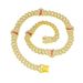 Alloy Punk Broken Love Chain Men's Trendy Diamond Set Cuban Necklace European and American Accessories_ipsvogv.com