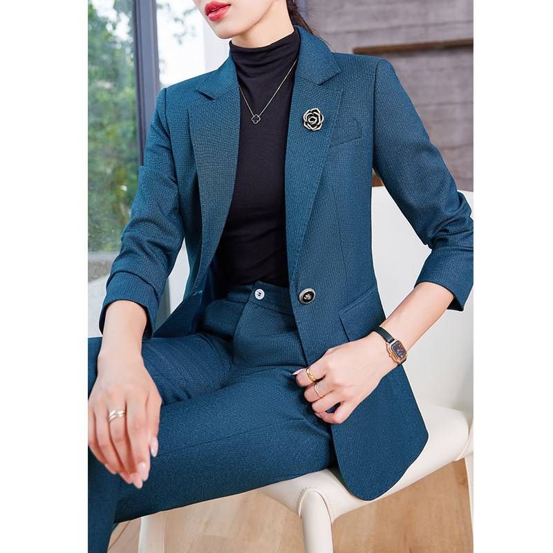 Women's Clothing formal wear autumn and winter new wide-leg pants suit socialite temperament goddess style _ipsvogv.com