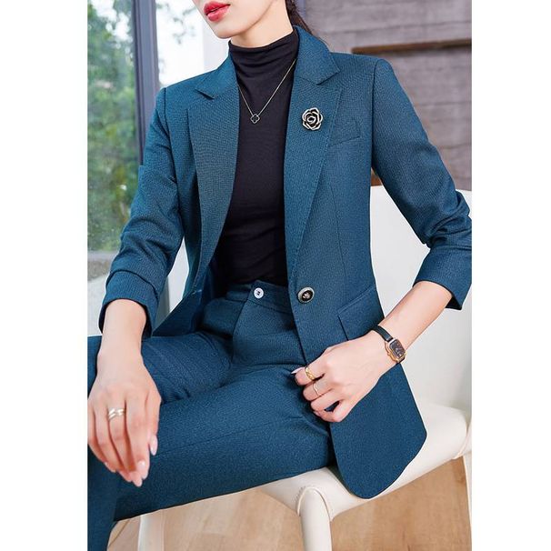 Women's Clothing formal wear autumn and winter new wide-leg pants suit socialite temperament goddess style _ipsvogv.com