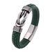 【】Punk Style Personality Men's Leather Bracelet_ipsvogv.com
