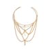 Punk Adjustable Metal Chain Open Arm Ring Female, Casual Beach Merry Su Arm Chain_ipsvogv.com