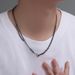 Titanium steel distressed multi jointed men's necklace hip hop Cuban chain trendy high end versatile simple clavicle chain_ipsvogv.com