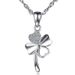 Single pendant set with diamond four-leaf clover pendant jewelry pendant short clavicle chain pendant_ipsvogv.com