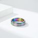 Relieves anxiety and decompression flower rotating titanium steel ring men and women propose stainless steel tail ring hand jewelry_ipsvogv.com