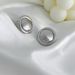 Light Luxury Ocean Holiday Earrings For Women, Niche Simple Matte Frosted High-End Feel, S Silver Needle_ipsvogv.com