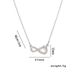 Necklace Women's Minimalist Titanium Steel Zircon Necklace, Unique Design Sense 8 Word Instagram Trendy Network Collar_ipsvogv.com