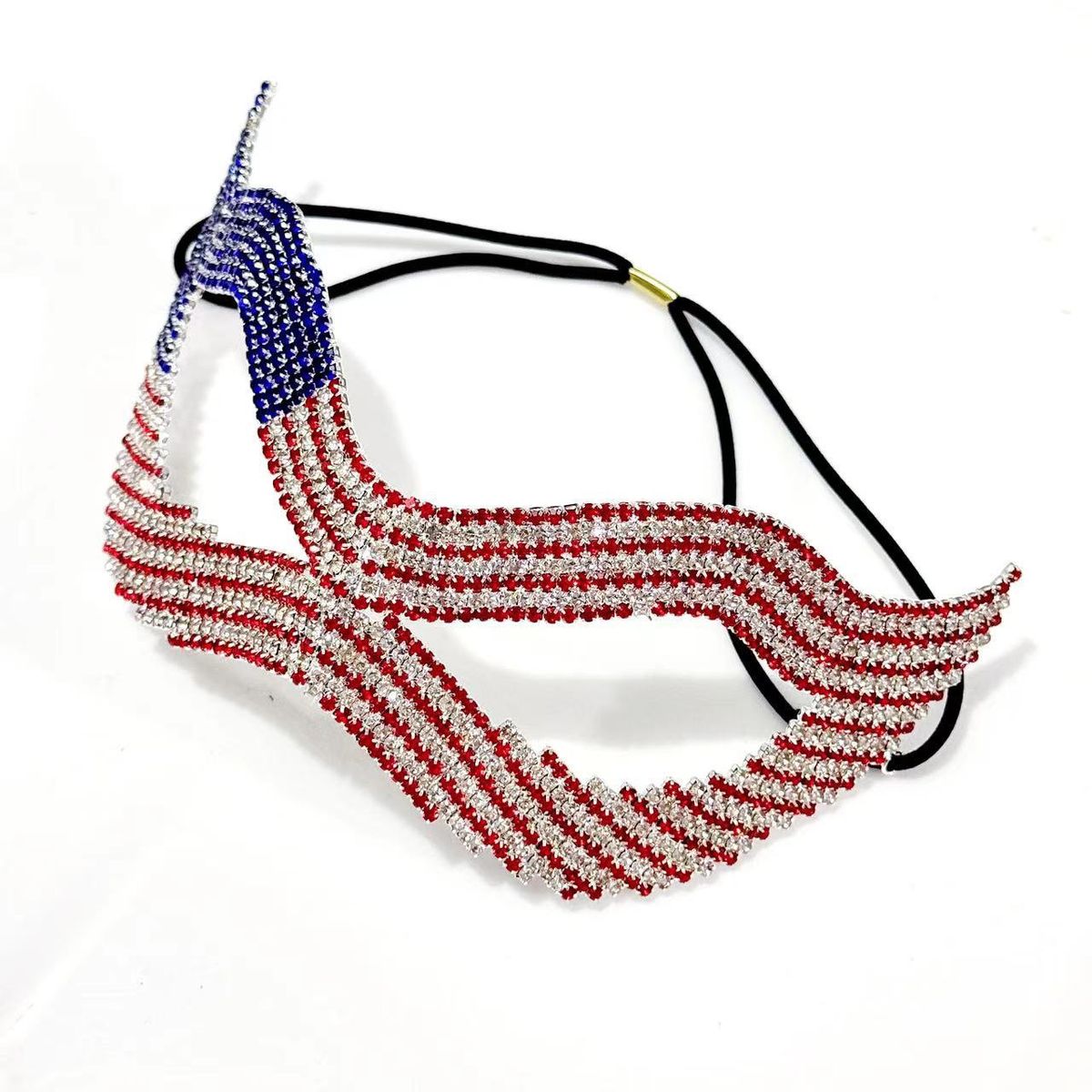 Popular masquerade rhinestone mask fashion exaggerated party festival multi color crystal mask_ipsvogv.com