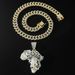 Hip Hop Dominant 3D Full Diamond Animal Pendant Necklace Nightclub Bounce Di Cool Cuban Chain Accessories Male_ipsvogv.com