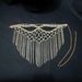 Halloween masquerade rhinestone catwoman mask party hollow tassel face jewelry_ipsvogv.com