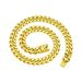 Men's hip-hop smooth Cuban chain trendy men's domineering punk necklace accessories_ipsvogv.com