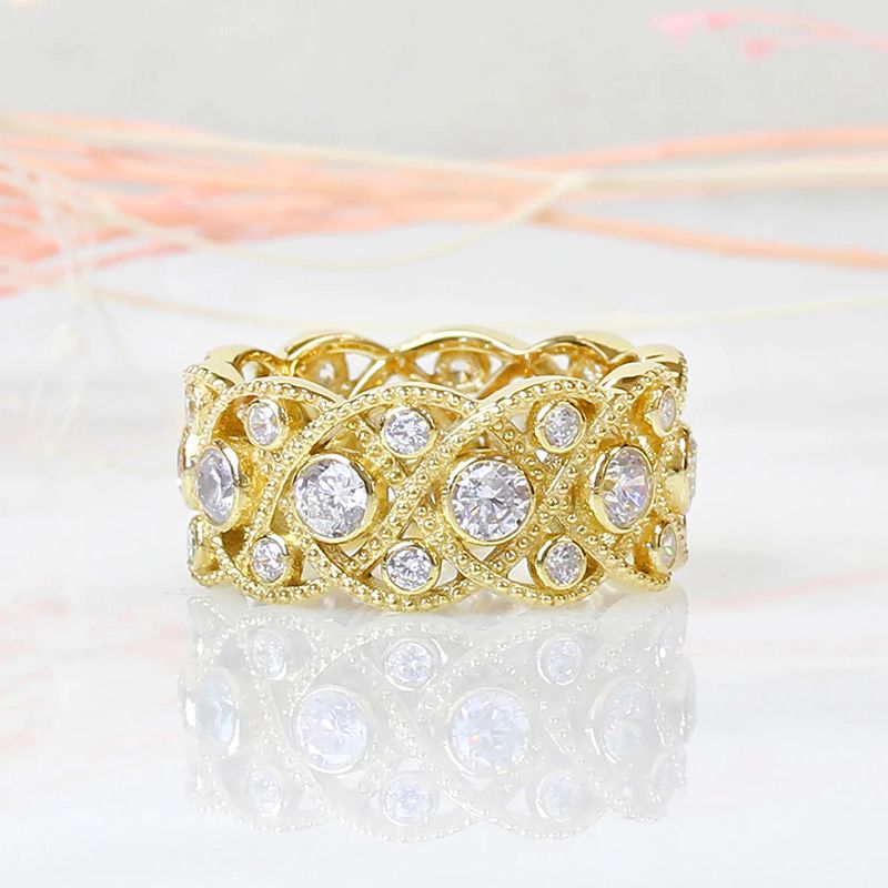 Cao Shixin's Chinese woven with hollowed out design, high-end Italian ring, palace style women's ring_ipsvogv.com