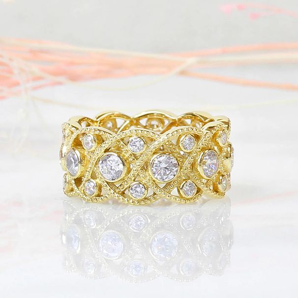 Cao Shixin's Chinese woven with hollowed out design, high-end Italian ring, palace style women's ring_ipsvogv.com