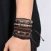Men's Jewelry Retro Braided Leather Bracelet Leaf Star Combination Set Bracelet_ipsvogv.com