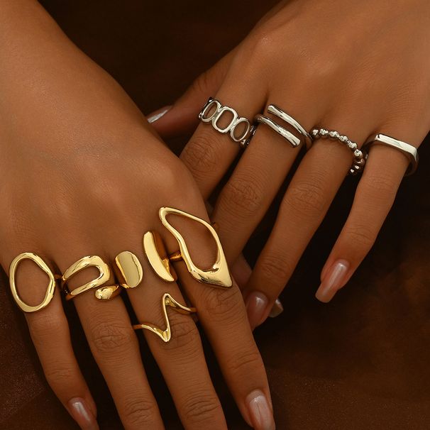 Fashionable women's adjustable ring with personalized geometric niche design, versatile bracelet_ipsvogv.com