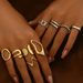 Women’s Jewelry Set Fashion Women's Open Adjustable Ring Personality Geometric Niche Design Ring Versatile Hand Jewelry_ipsvogv.com