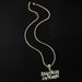 Hot selling hip-hop diamond double row letter pendant necklace for men's necklaces and accessories_ipsvogv.com