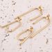 Fashionable And Personalized U-shaped Stainless Steel DIY Handmade Earrings, Gold Earring Accessories_ipsvogv.com