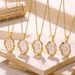 ins style summer 26 English letters oil drop three dimensional necklace gold plated necklace female_ipsvogv.com
