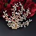 Hair Comb Headdress Bride Handmade Rhinestone Pearl Hair Comb Hair Style Soft Hair Accessories Wedding Dress Accessories_ipsvogv.com
