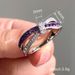 Cao Shi Jewelry Fashion Purple New Cross Bow Ring Female_ipsvogv.com