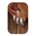Women’s Jewelry Set Fashion Colored Zirconium Earrings Light Luxury High End Spring And Autumn Fashion Circle Female Earrings Copper Earrings_ipsvogv.com