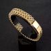Men's Titanium Fashion Double Row Stainless Steel Hip Hop Trendy Thick Magnetic Clasp Cuban Bracelet_ipsvogv.com