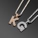 Hit Capital Three Dimensional Full Zircon Letter Hip Hop Pendant Can Be Spliced And Matched With Trendy Accessories At Will_ipsvogv.com