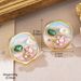 Natural Flower Pearl Earrings Oil Painting Series Earrings 2024 New Summer High End Retro Niche Earrings_ipsvogv.com