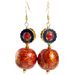Chinese intangible cultural heritage traditional craft "lacquer earrings" light luxury temperament retro fashion simple Tibetan trend_ipsvogv.com