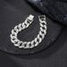 15MM Full Diamond Alloy Foot Chain Hip Hop Jewelry Summer Versatile U-shaped Cuban Bracelet_ipsvogv.com