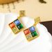 Geometric square, medieval, light luxury autumn and winter high-end feminine temperament, niche earrings, silver needles_ipsvogv.com
