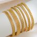 Hip Hop Cuban Braclt Stainlss Stl Gold Platd V-Shapd Doubl Row Mn's Prsonality Light Luxury Vrsatil INS_ipsvogv.com