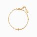 S Pure Silver Cross Bracelet For Women, Simple And Fashionable, With A Drip Oil Chain_ipsvogv.com