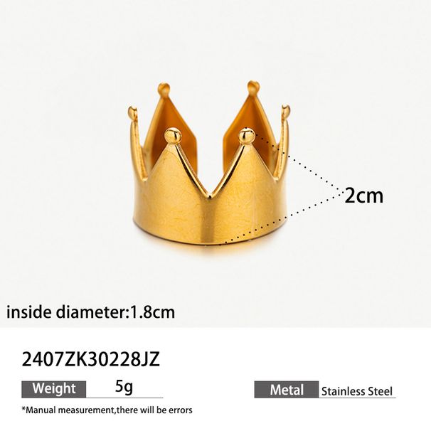 stainless steel crown ring female natural stone high end fashion design niche titanium steel jewelry rings_ipsvogv.com