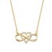 Romantic Fashion Silver Gold Color Infinity Forever Love Necklace Cz Happiness Heart Pendant Necklace For Women Gift Jewelry_ipsvogv.com