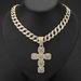 Men’s Jewelry Set Fashion Hot Selling Source Personality Hip Hop Pendant Full Diamond Diamond Cuban Necklace Jewelry Accessories_ipsvogv.com