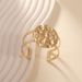 Fashionable Jewelry Design Exaggerated Metal Texture Hollow Bowknot Women's Arm Bracelet Bangle_ipsvogv.com