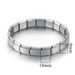 Stainless Italian Modular Square Elastic Splicing Titanium Steel Bracelet Watch Band Chain Versatile Unisex Wristband_ipsvogv.com