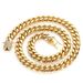 Men's Jewelry Titanium Steel Jewelry Hip Hop Zircon Double Sided Diamond Buckle Round Grinding Encryption Stainless Steel Cuban Chain Men's Necklace_ipsvogv.com