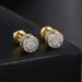 Light luxury full diamond threaded for men with micro inlaid zircon color separation earrings, trendy earrings_ipsvogv.com