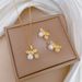 【 Titanium Steel 】 Necklace Earring Light Luxury Full Diamond Pearl Cherry Personalized Temperament Banquet Earrings Set_ipsvogv.com