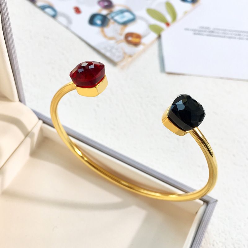 Women's Jewelry Set Fashion Domestic And Foreign Self Designed Jewelry Gem Candy Color Open Bracelet Niche Design Bracelet Jewelry_ipsvogv.com
