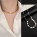 LOVE Letter Square Necklace No Fading Stainless Steel Clavicle Chain Women's Niche Simple Jewelry Snake Necklace Chain_ipsvogv.com