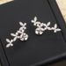 Cao Shi Butterfly Flower Exquisite For Women's Fashion Micro Inlaid Zircon Shining Daily Earrings_ipsvogv.com