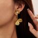 Women's Jewelry Stainless Steel Retro Tassel Flowers High Grade And Exquisite Temperament Titanium Steel Earrings_ipsvogv.com