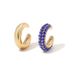Unisex Hot Selling C Shaped Earrings Fashionable Colorful Zircon Alloy Ear Clips, Glossy Exaggerated Full Diamond Earrings For Women_ipsvogv.com