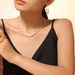 New Dopamine Shattered Silver Bead Necklace, Niche Trend, Colorful Natural Stone, Stainless Steel Collarbone, Neck_ipsvogv.com